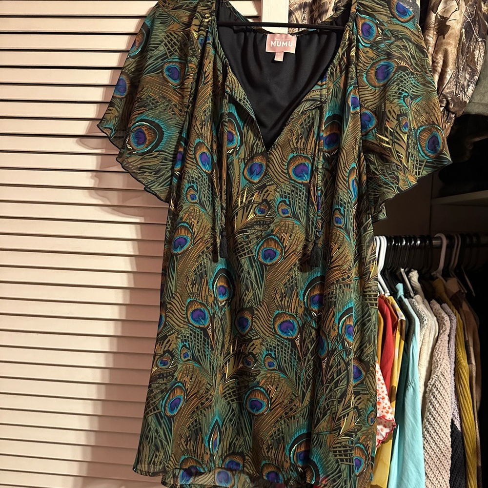 Show me Your Mumu Peacock Dress